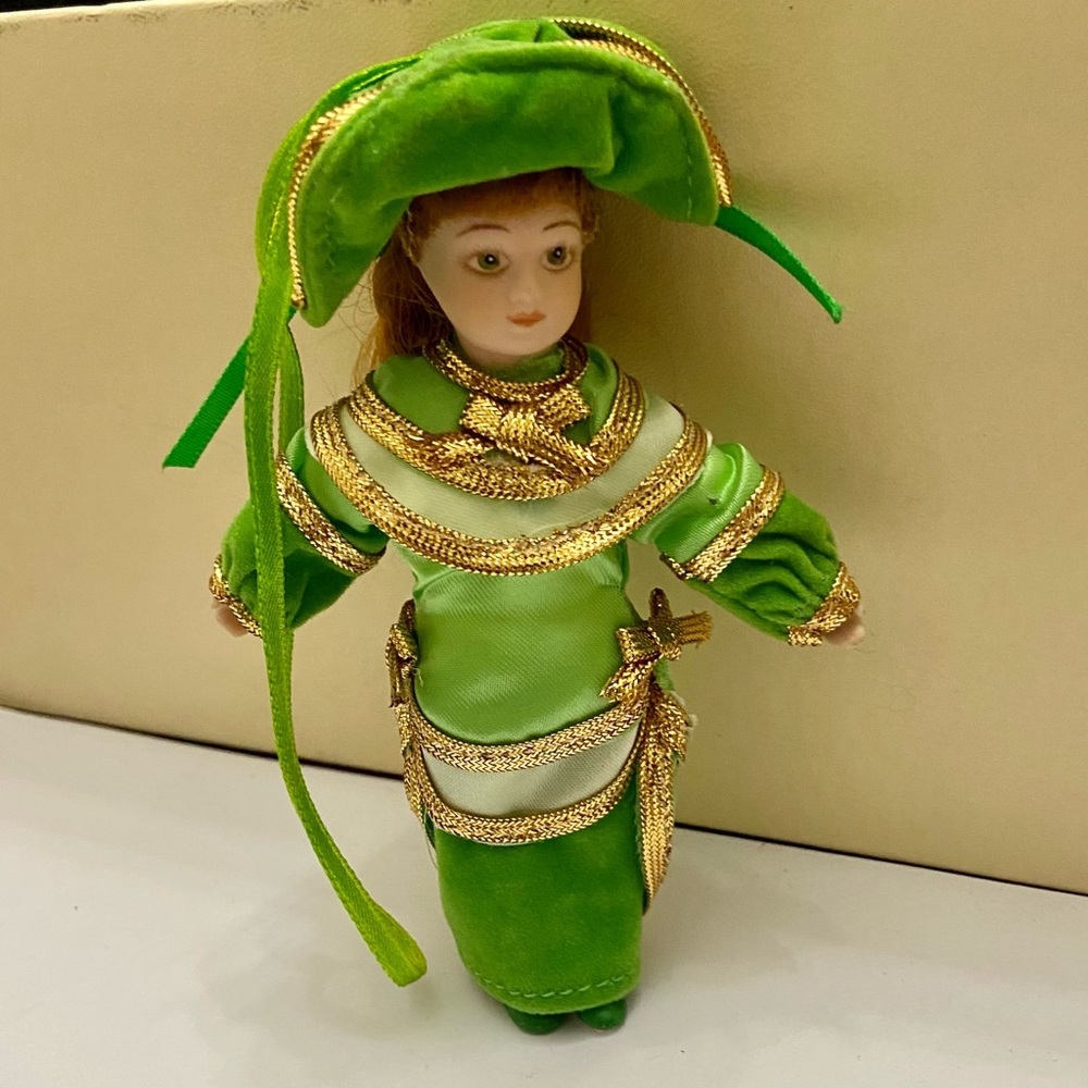 Vintage Danburry Mint-The Ladies of Fashion Dolls- Christmas Ornaments # 10